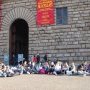 le groupe devant le palais Pitti